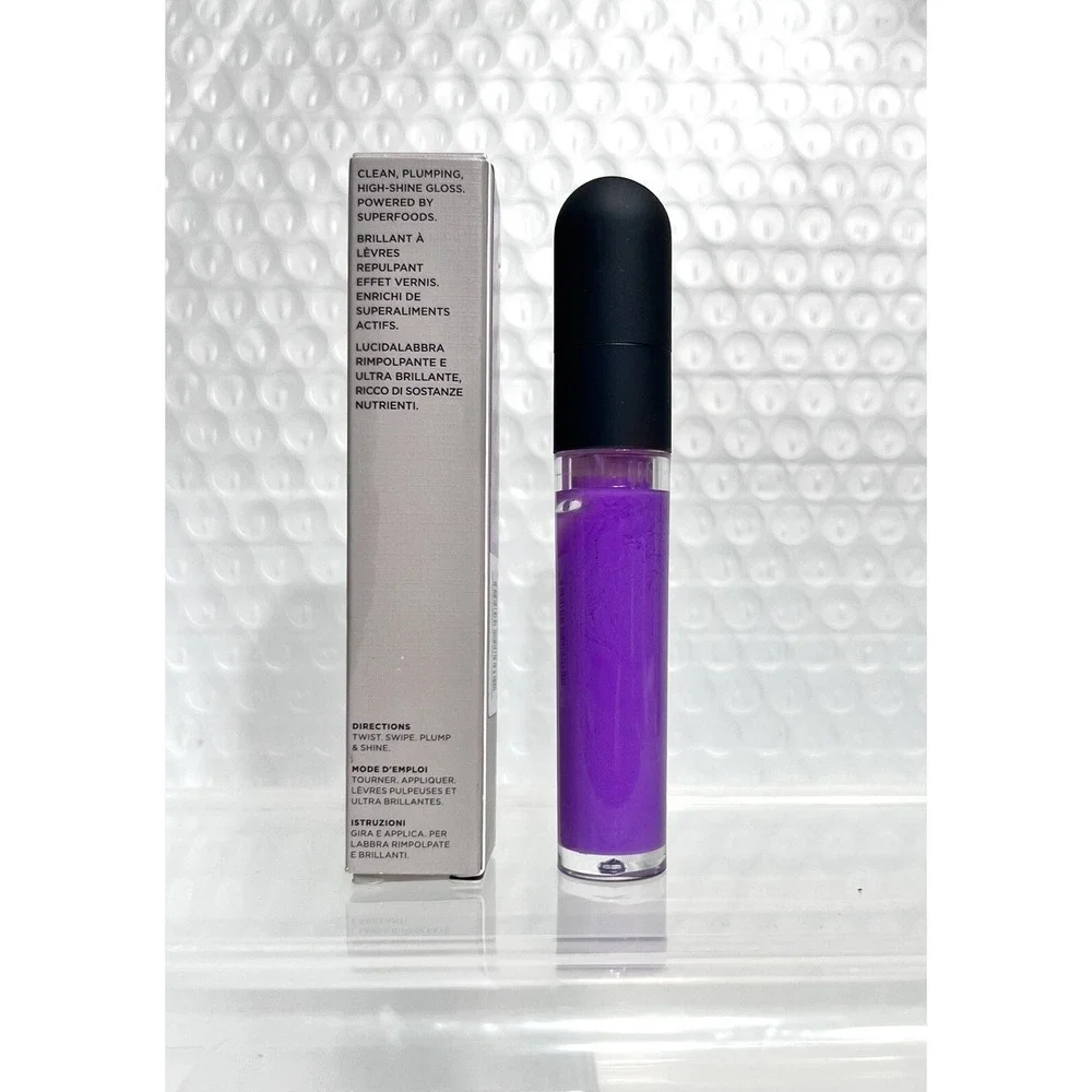 2x Bite beauty yaysayer plumping lip gloss In Lavender Cookie - 0.17 Oz New